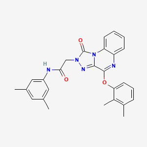molecular formula C27H25N5O3 B2875048 2-(4-(2,3-二甲基苯氧基)-1-氧代-[1,2,4]三唑并[4,3-a]喹唑啉-2(1H)-基)-N-(3,5-二甲基苯基)乙酰胺 CAS No. 1105240-93-4