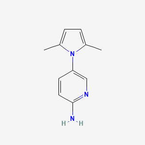 molecular formula C11H13N3 B2875060 5-(2,5-Dimethylpyrrol-1-yl)pyridin-2-amine CAS No. 929899-37-6
