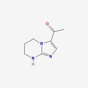 molecular formula C8H11N3O B2875064 1-{5H,6H,7H,8H-imidazo[1,2-a]pyrimidin-3-yl}ethan-1-one CAS No. 2126159-46-2