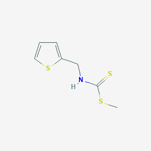 molecular formula C7H9NS3 B2875068 N-(2-噻吩基甲基)碳二硫代氨酸甲酯 CAS No. 328288-84-2