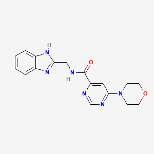 N-((1H-benzo[d]imidazol-2-yl)methyl)-6-morpholinopyrimidine-4-carboxamide