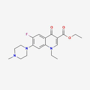 molecular formula C19H24FN3O3 B2875079 1-乙基-6-氟-7-(4-甲基哌嗪-1-基)-4-氧代-1,4-二氢喹啉-3-羧酸乙酯 CAS No. 81530-83-8