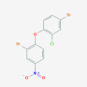 molecular formula C12H6Br2ClNO3 B2875094 2-Bromo-1-(4-bromo-2-chlorophenoxy)-4-nitrobenzene CAS No. 477870-51-2