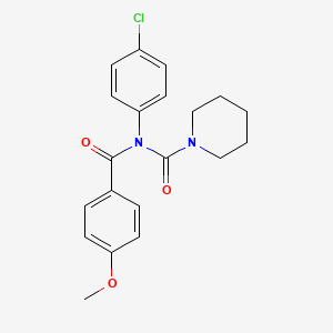 N-(4-chlorophenyl)-N-(4-methoxybenzoyl)piperidine-1-carboxamide