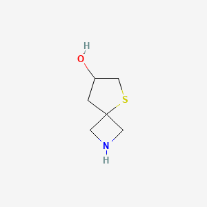 molecular formula C6H11NOS B2875102 5-Thia-2-Azaspiro[3.4]Octan-7-Ol CAS No. 1934275-80-5
