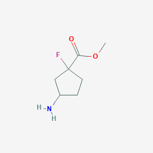 Methyl 3-amino-1-fluorocyclopentane-1-carboxylate