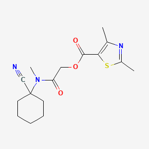 [(1-Cyanocyclohexyl)(methyl)carbamoyl]methyl 2,4-dimethyl-1,3-thiazole-5-carboxylate