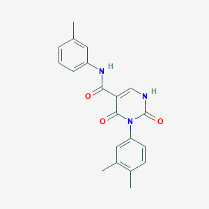 3-(3,4-dimethylphenyl)-2,4-dioxo-N-(m-tolyl)-1,2,3,4-tetrahydropyrimidine-5-carboxamide