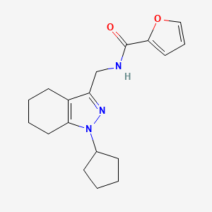 N-((1-cyclopentyl-4,5,6,7-tetrahydro-1H-indazol-3-yl)methyl)furan-2-carboxamide