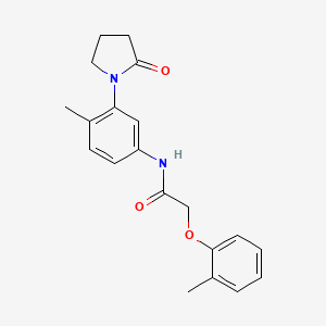 N-(4-methyl-3-(2-oxopyrrolidin-1-yl)phenyl)-2-(o-tolyloxy)acetamide