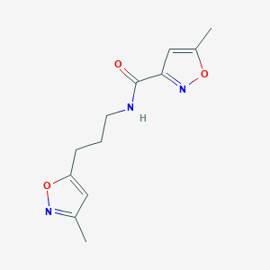 5-methyl-N-(3-(3-methylisoxazol-5-yl)propyl)isoxazole-3-carboxamide