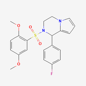 2-((2,5-Dimethoxyphenyl)sulfonyl)-1-(4-fluorophenyl)-1,2,3,4-tetrahydropyrrolo[1,2-a]pyrazine
