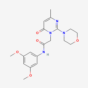 molecular formula C19H24N4O5 B2875161 N-(3,5-dimethoxyphenyl)-2-(4-methyl-2-morpholin-4-yl-6-oxopyrimidin-1(6H)-yl)acetamide CAS No. 1251595-13-7