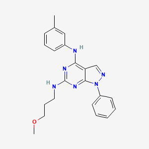 N~6~-(3-methoxypropyl)-N~4~-(3-methylphenyl)-1-phenyl-1H-pyrazolo[3,4-d]pyrimidine-4,6-diamine
