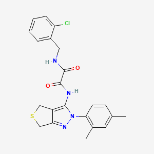 N1-(2-chlorobenzyl)-N2-(2-(2,4-dimethylphenyl)-4,6-dihydro-2H-thieno[3,4-c]pyrazol-3-yl)oxalamide