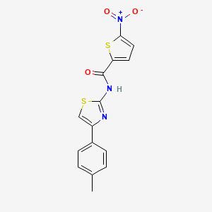 N-[4-(4-methylphenyl)-1,3-thiazol-2-yl]-5-nitrothiophene-2-carboxamide