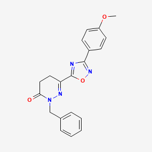 2-benzyl-6-(3-(4-methoxyphenyl)-1,2,4-oxadiazol-5-yl)-4,5-dihydropyridazin-3(2H)-one