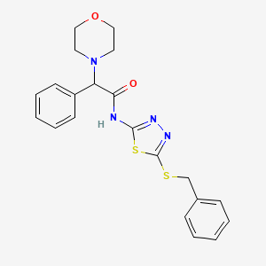 N-[5-(benzylsulfanyl)-1,3,4-thiadiazol-2-yl]-2-(morpholin-4-yl)-2-phenylacetamide