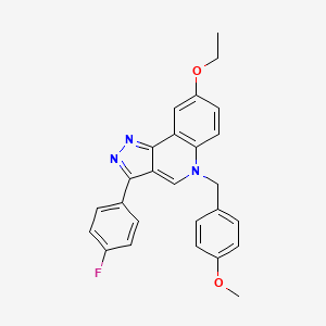 8-ethoxy-3-(4-fluorophenyl)-5-(4-methoxybenzyl)-5H-pyrazolo[4,3-c]quinoline