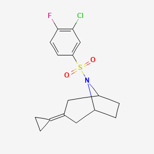 8-(3-Chloro-4-fluorobenzenesulfonyl)-3-cyclopropylidene-8-azabicyclo[3.2.1]octane