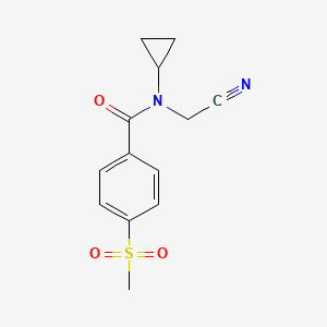 N-(cyanomethyl)-N-cyclopropyl-4-methanesulfonylbenzamide