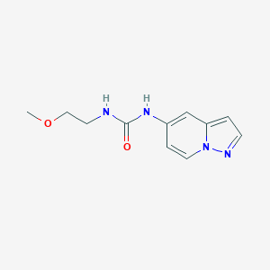molecular formula C11H14N4O2 B2875228 1-(2-甲氧基乙基)-3-(吡唑并[1,5-a]吡啶-5-基)脲 CAS No. 2034403-72-8