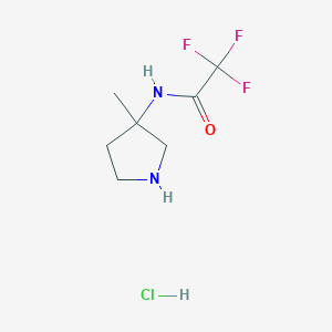 2,2,2-trifluoro-N-(3-methylpyrrolidin-3-yl)acetamide hydrochloride