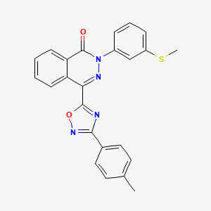 2-(3-(methylthio)phenyl)-4-(3-(p-tolyl)-1,2,4-oxadiazol-5-yl)phthalazin-1(2H)-one