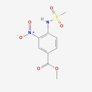 molecular formula C9H10N2O6S B2875249 Methyl 4-methanesulfonamido-3-nitrobenzoate CAS No. 1620950-81-3