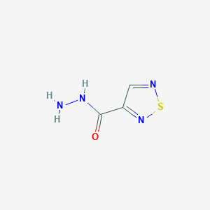 molecular formula C3H4N4OS B2875255 1,2,5-Thiadiazole-3-carbohydrazide CAS No. 62438-04-4