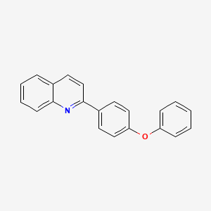 molecular formula C21H15NO B2875259 2-(4-苯氧基苯基)喹啉 CAS No. 860203-65-2