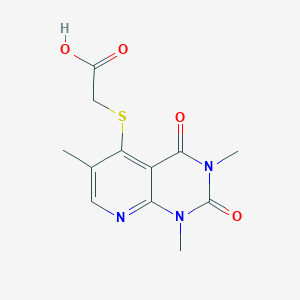 2-((1,3,6-Trimethyl-2,4-dioxo-1,2,3,4-tetrahydropyrido[2,3-d]pyrimidin-5-yl)thio)acetic acid