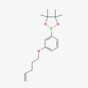 4,4,5,5-Tetramethyl-2-(3-pent-4-enoxyphenyl)-1,3,2-dioxaborolane