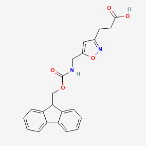 3-[5-[(9H-Fluoren-9-ylmethoxycarbonylamino)methyl]-1,2-oxazol-3-yl]propanoic acid