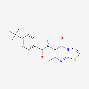 4-(tert-butyl)-N-(7-methyl-5-oxo-5H-thiazolo[3,2-a]pyrimidin-6-yl)benzamide