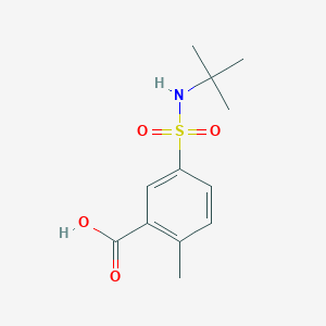 molecular formula C12H17NO4S B2875311 5-(Tert-butylsulfamoyl)-2-methylbenzoic acid CAS No. 784172-01-6