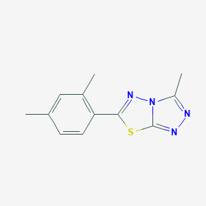 molecular formula C12H12N4S B287533 6-(2,4-Dimethylphenyl)-3-methyl[1,2,4]triazolo[3,4-b][1,3,4]thiadiazole 