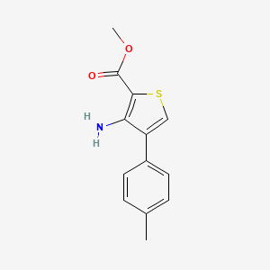 molecular formula C13H13NO2S B2875331 Methyl 3-amino-4-(p-tolyl)thiophene-2-carboxylate CAS No. 160133-75-5