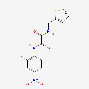 molecular formula C14H13N3O4S B2875336 N1-(2-methyl-4-nitrophenyl)-N2-(thiophen-2-ylmethyl)oxalamide CAS No. 941999-77-5