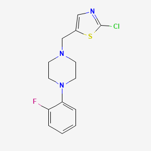 1-[(2-Chloro-1,3-thiazol-5-yl)methyl]-4-(2-fluorophenyl)piperazine