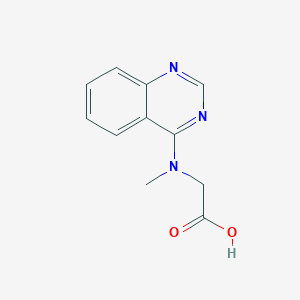 molecular formula C11H11N3O2 B2875341 2-[Methyl(quinazolin-4-yl)amino]acetic acid CAS No. 927969-38-8