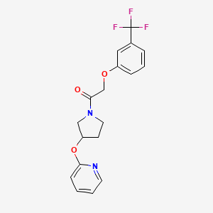 1-(3-(Pyridin-2-yloxy)pyrrolidin-1-yl)-2-(3-(trifluoromethyl)phenoxy)ethanone