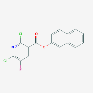 molecular formula C16H8Cl2FNO2 B287535 2-Naphthyl 2,6-dichloro-5-fluoronicotinate 