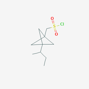 (3-Butan-2-yl-1-bicyclo[1.1.1]pentanyl)methanesulfonyl chloride
