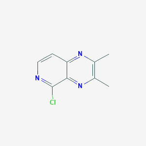molecular formula C9H8ClN3 B2875362 5-Chloro-2,3-dimethylpyrido[3,4-b]pyrazine CAS No. 384844-04-6
