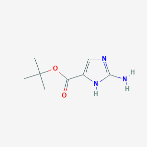 molecular formula C8H13N3O2 B2875363 tert-butyl 2-amino-1H-imidazole-5-carboxylate CAS No. 2248364-16-9