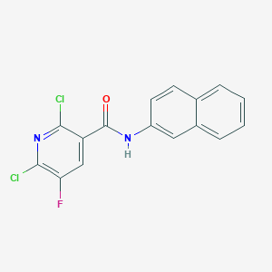 molecular formula C16H9Cl2FN2O B287537 2,6-dichloro-5-fluoro-N-(2-naphthyl)nicotinamide 