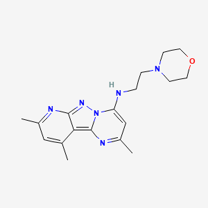 2,8,10-trimethyl-N-(2-morpholinoethyl)pyrido[2',3':3,4]pyrazolo[1,5-a]pyrimidin-4-amine