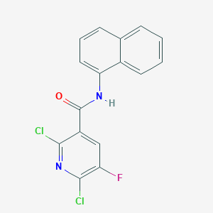 molecular formula C16H9Cl2FN2O B287538 2,6-dichloro-5-fluoro-N-(1-naphthyl)nicotinamide 