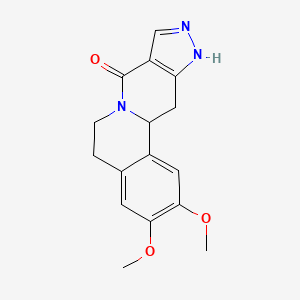 molecular formula C16H17N3O3 B2875385 2,3-dimethoxy-5,11,12,12a-tetrahydropyrazolo[3',4':4,5]pyrido[2,1-a]isoquinolin-8(6H)-one CAS No. 685109-50-6